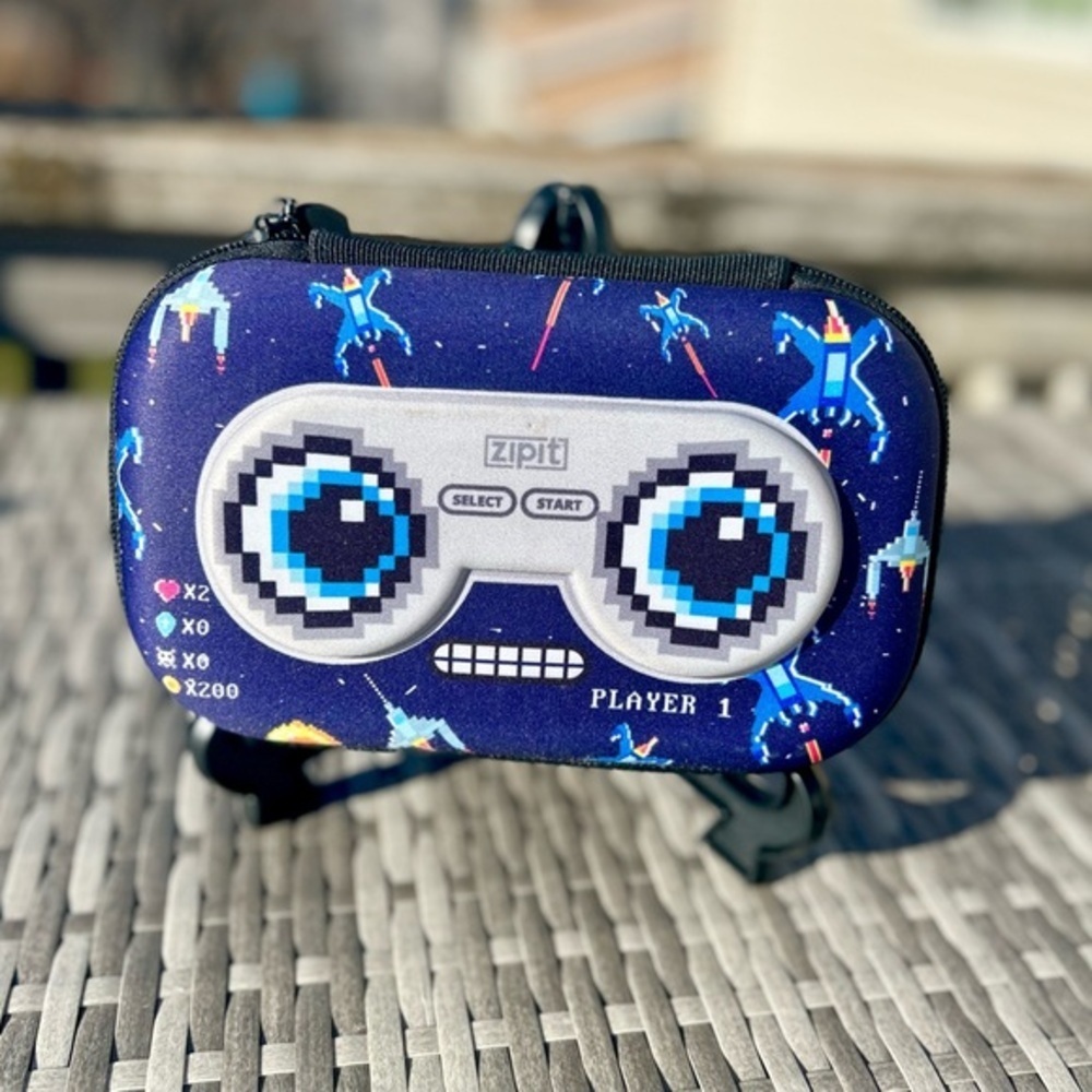 ZipIt Kids Robot Hard Pencil Accessory Case EUC!​​